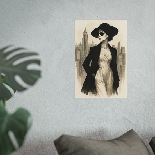 Icon Chic Woman Art Poster