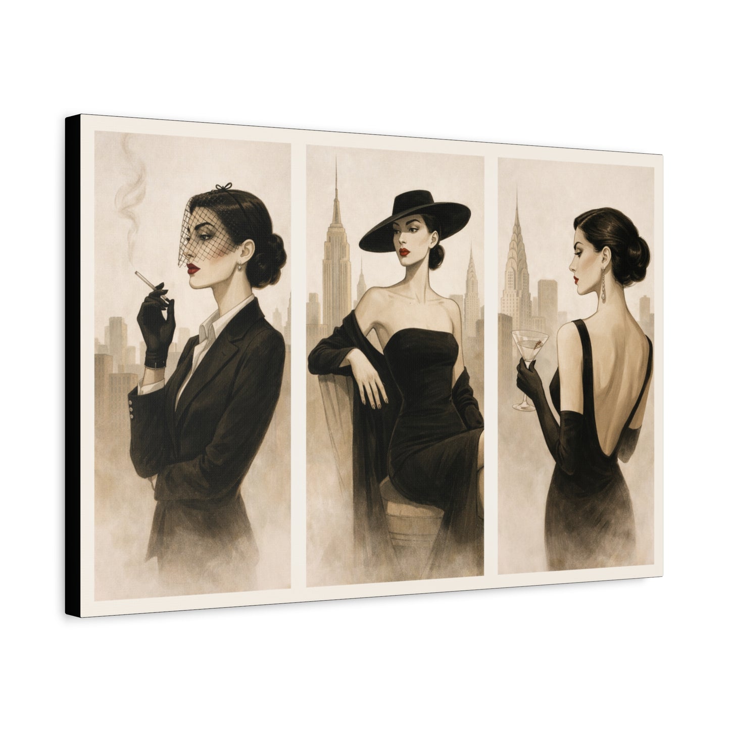 The Iconic Women Empowered  Art Canvas by Si - Home Work Gallery Decor