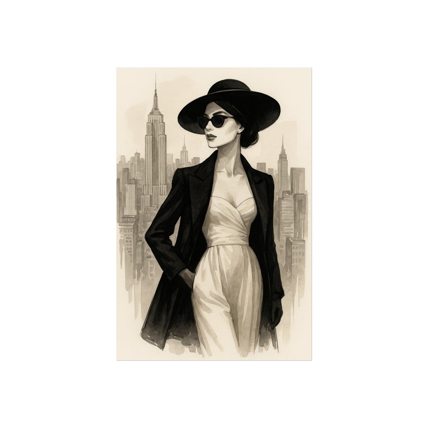 Icon Chic Woman Art Poster