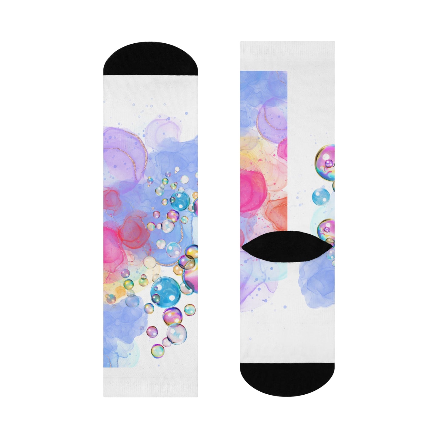 Watercolor Bubbles Socks Unisex