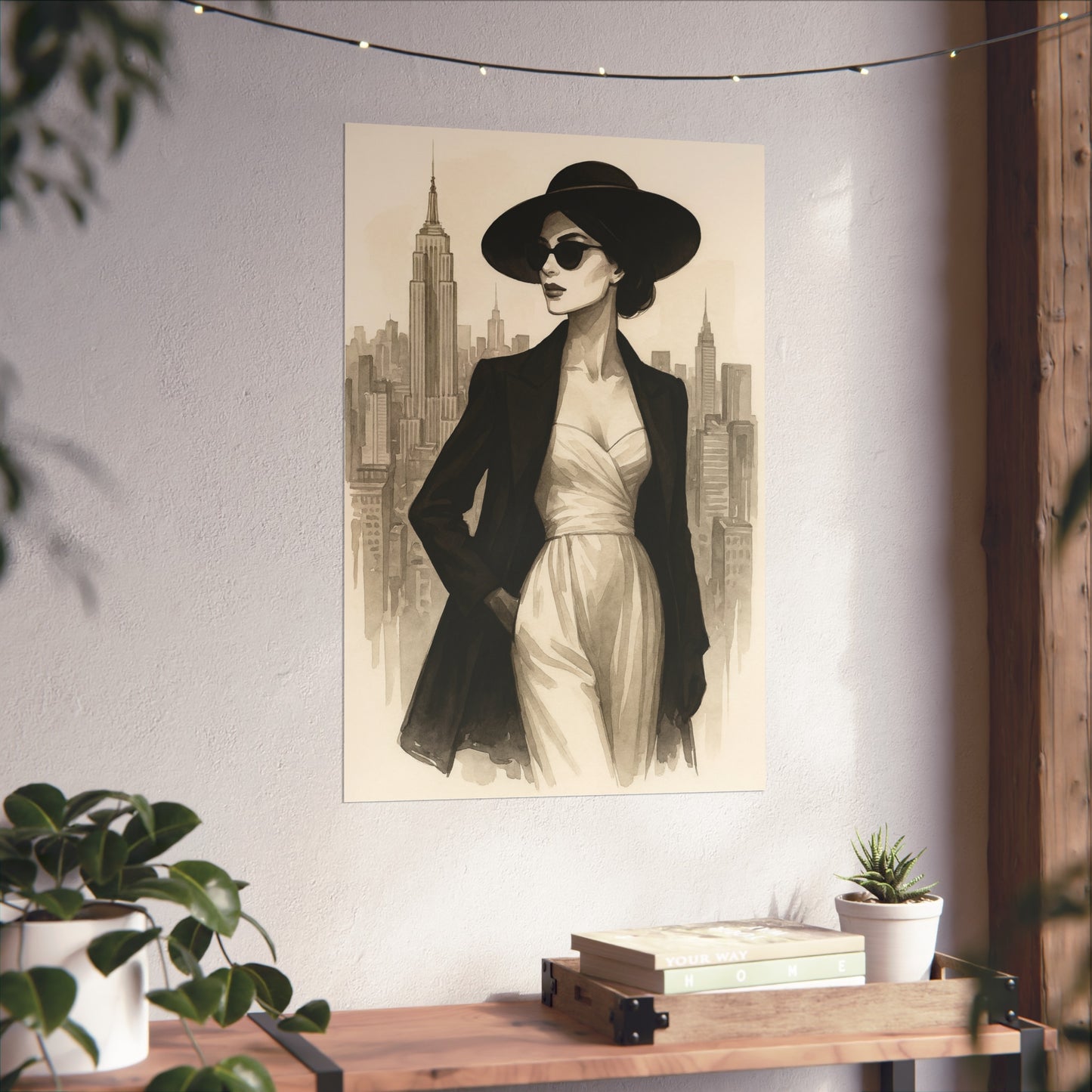 Icon Chic Woman Art Poster
