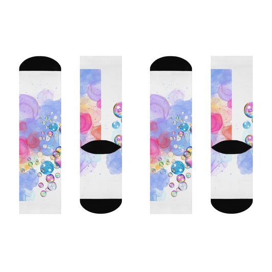 Watercolor Bubbles Socks Unisex