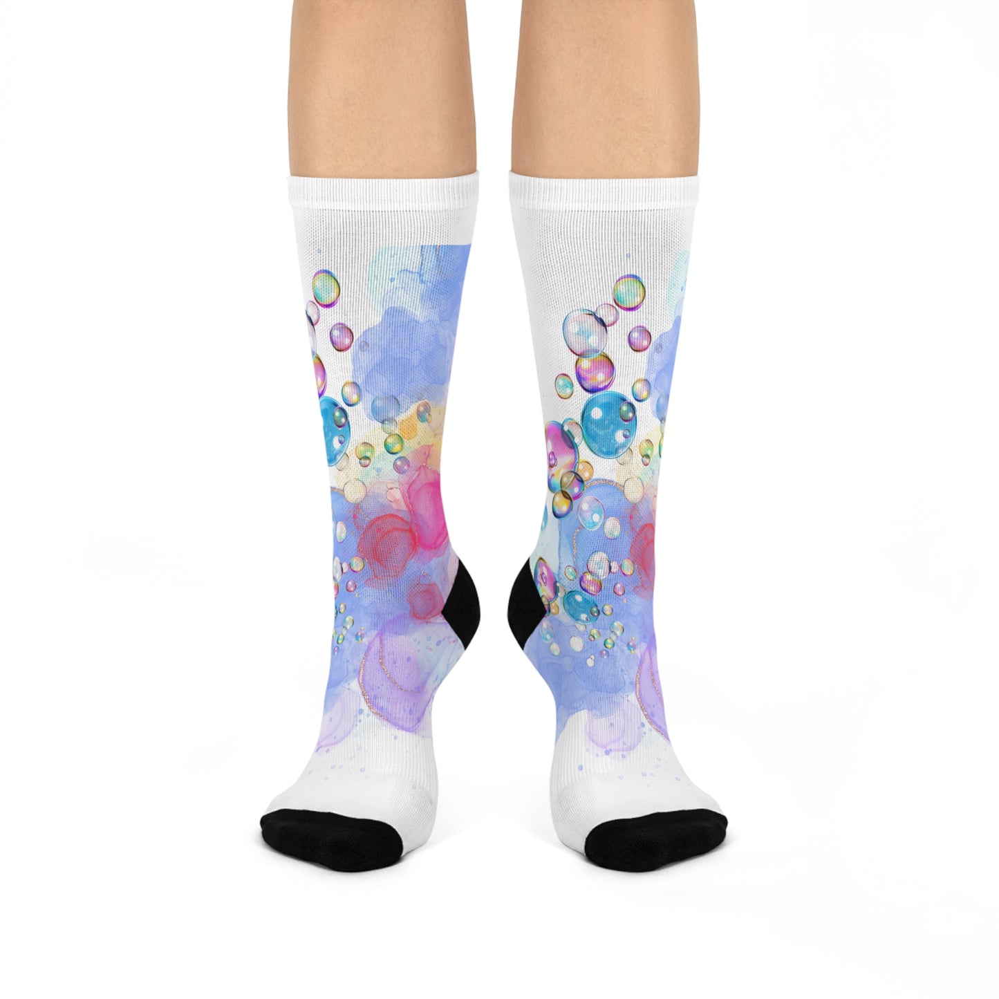 Watercolor Bubbles Socks Unisex