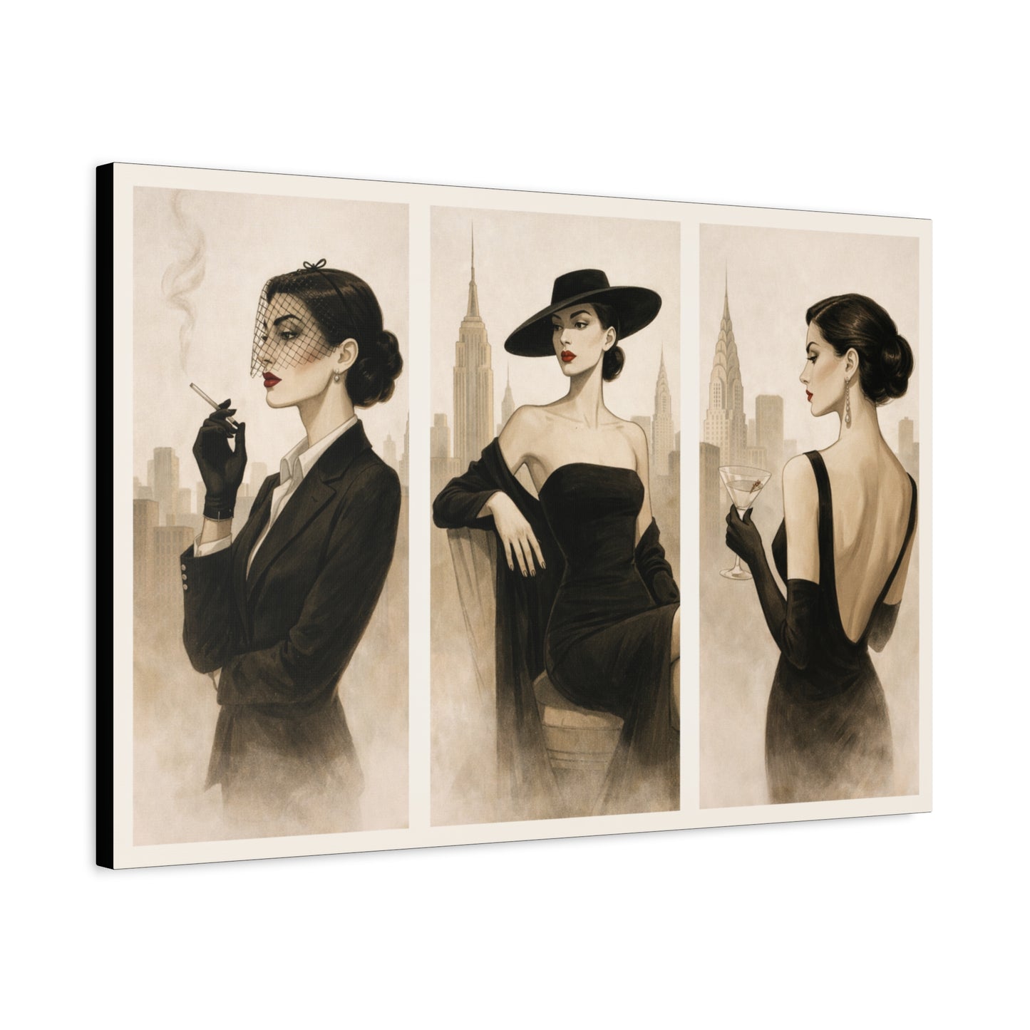 The Iconic Women Empowered  Art Canvas by Si - Home Work Gallery Decor
