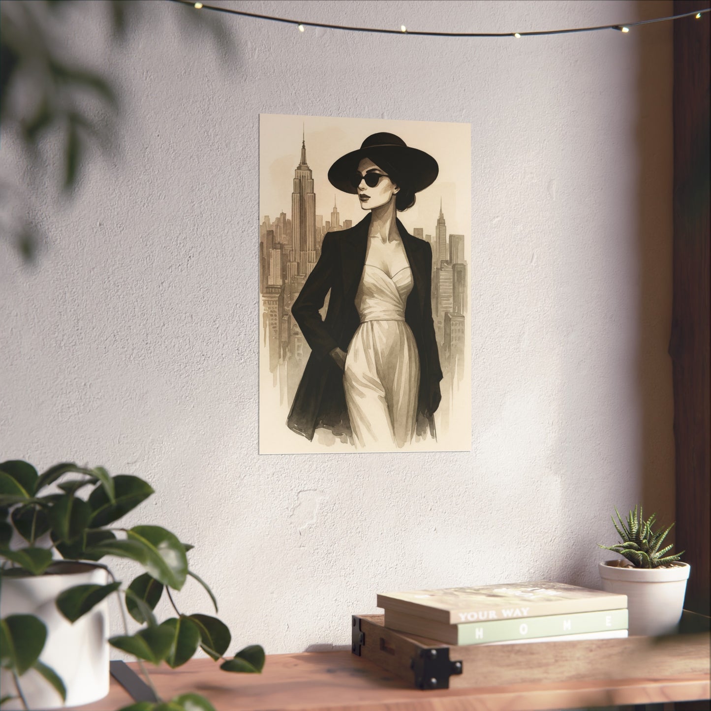 Icon Chic Woman Art Poster