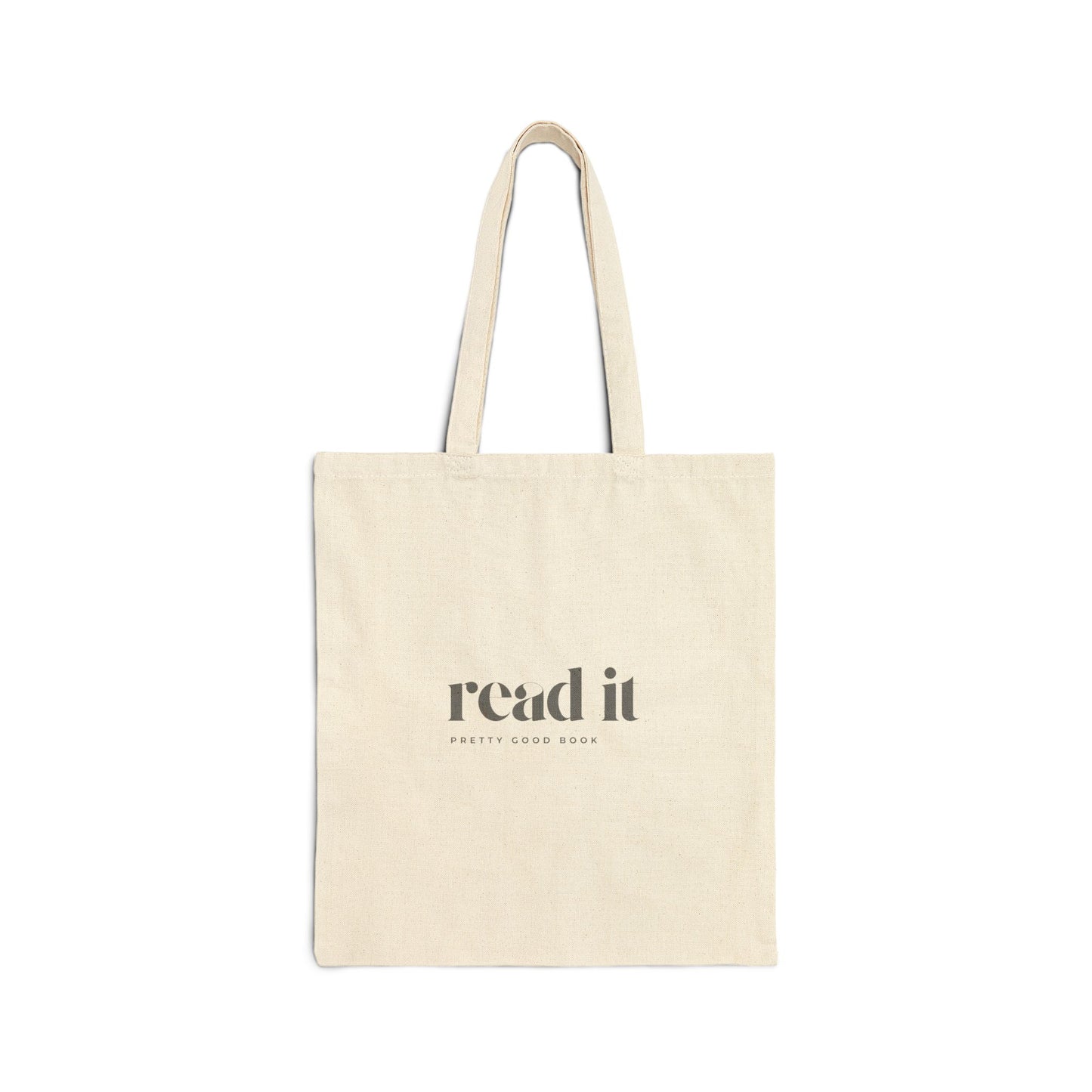 Tote Bag — "read it" Minimalist Canvas Book Tote