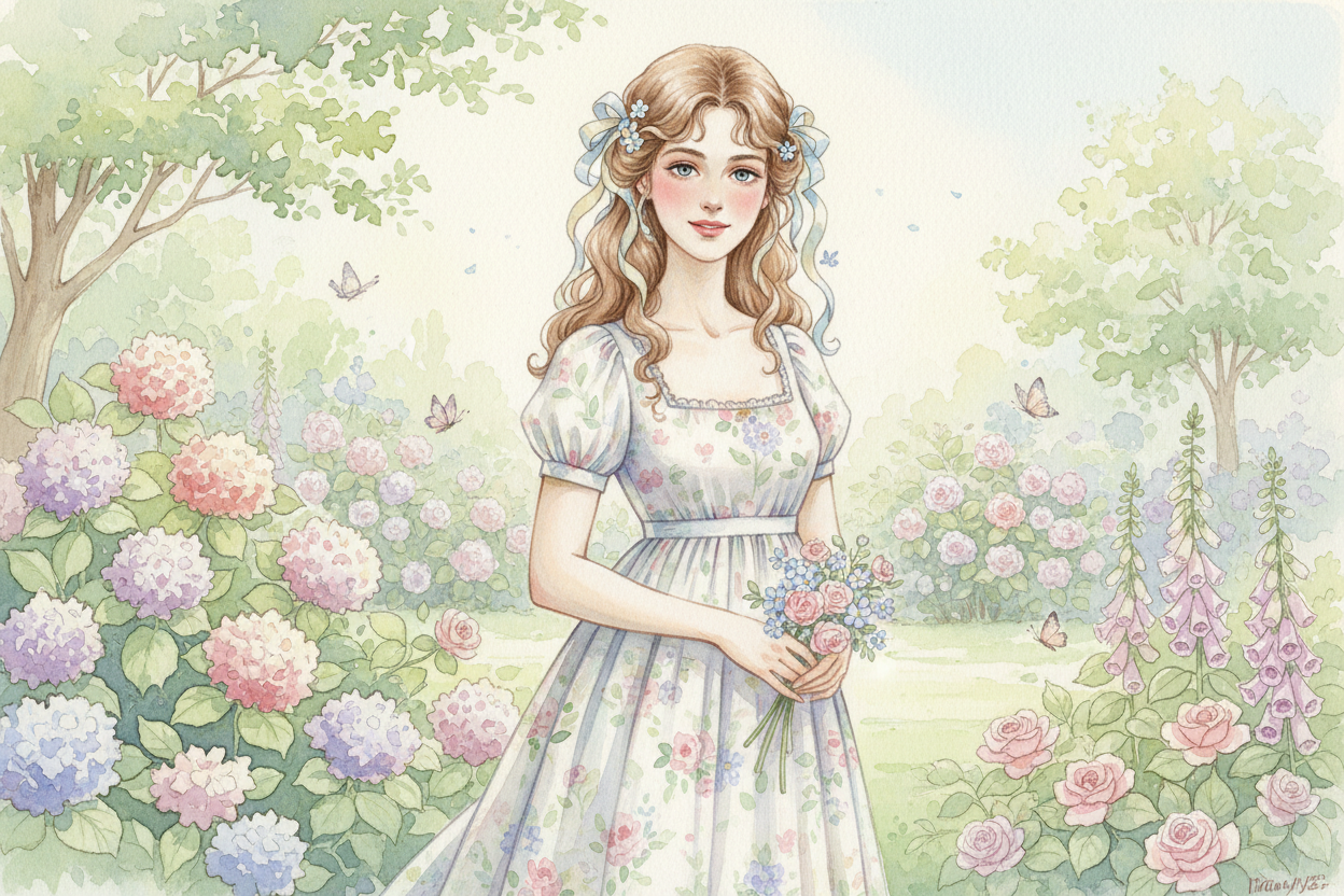 art Jane Austen pretty woman whimsical